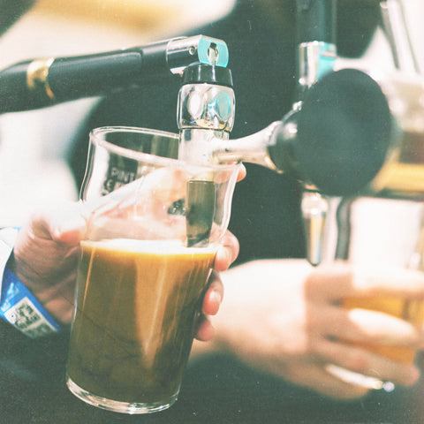 Pouring a Guinness in The Green Room
