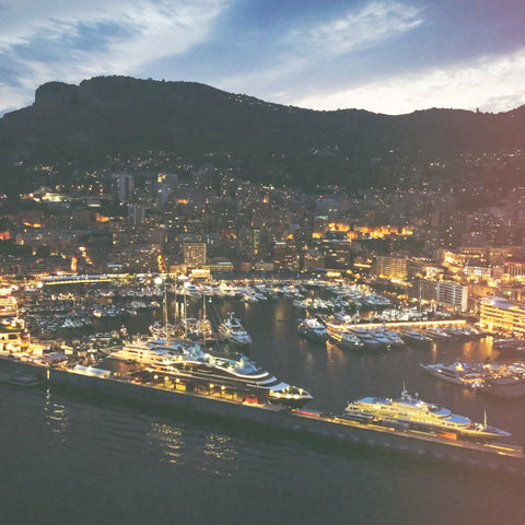 Monaco Harbour during the evening