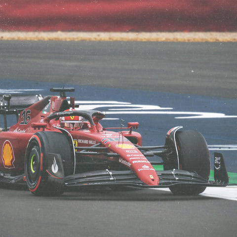 Ferrari on track at Silverstone for the F1 British Grand Prix