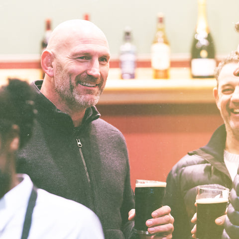 Lawrence Dallaglio in The Green Room at Twickenham