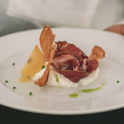 Gourmet starter in The Green Room at The Cheltenham Festival