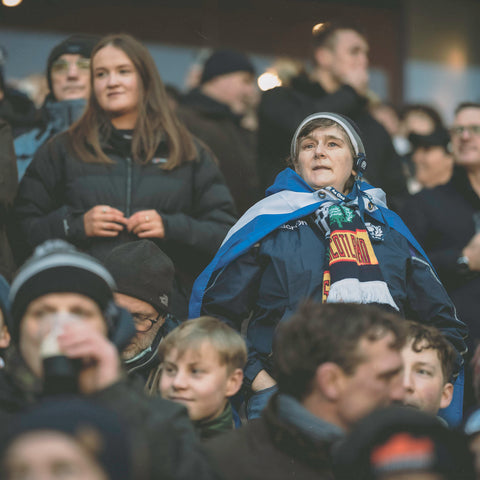 Scotland rugby fan in crowd